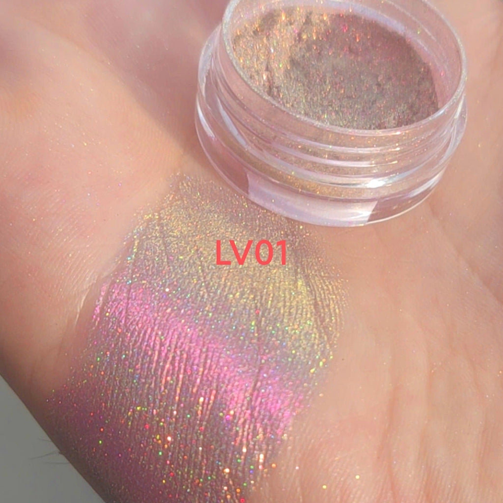 Laser Rainbow Candy Highlight Color Changing Pearl Powder